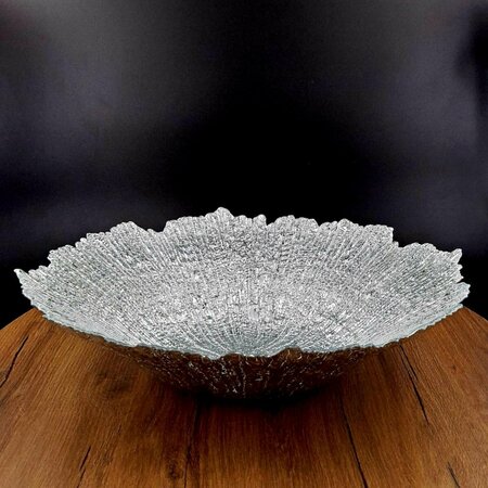 PISOS 16 in. Coral Centerpiece Bowl, Silver PI3172219